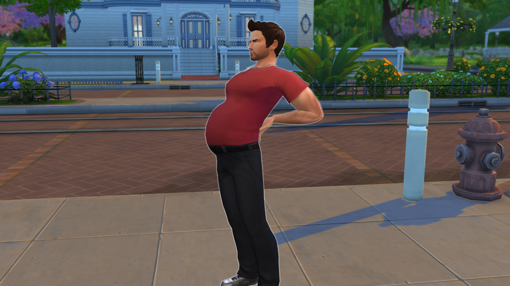 Sims pregnant edit