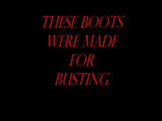 These boots were made licking