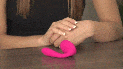 Petite pink nipples meet vibrator