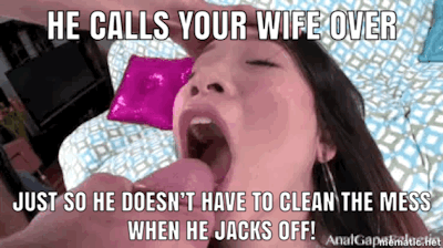 Deuce reccomend wife jacksoff husband cameltoe slides