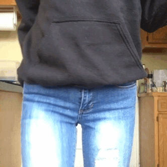 best of Wetting amateur jeans teen
