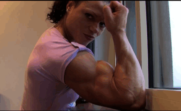 Cookie recommend best of biceps flexing athletic girl