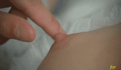 Playing with tits nipples perfect small