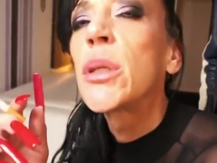 Bitch with long pointy nails