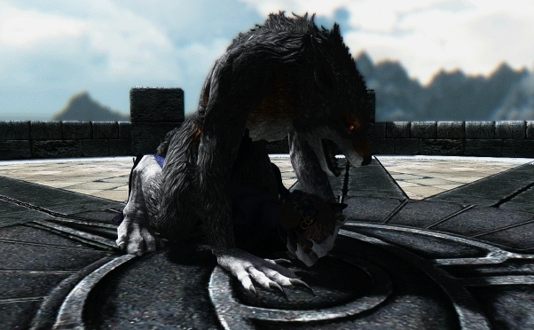 best of Split cock werewolf khajiit giant