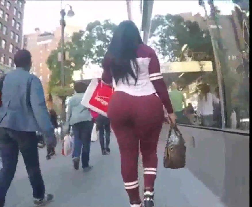 Candid booty walking
