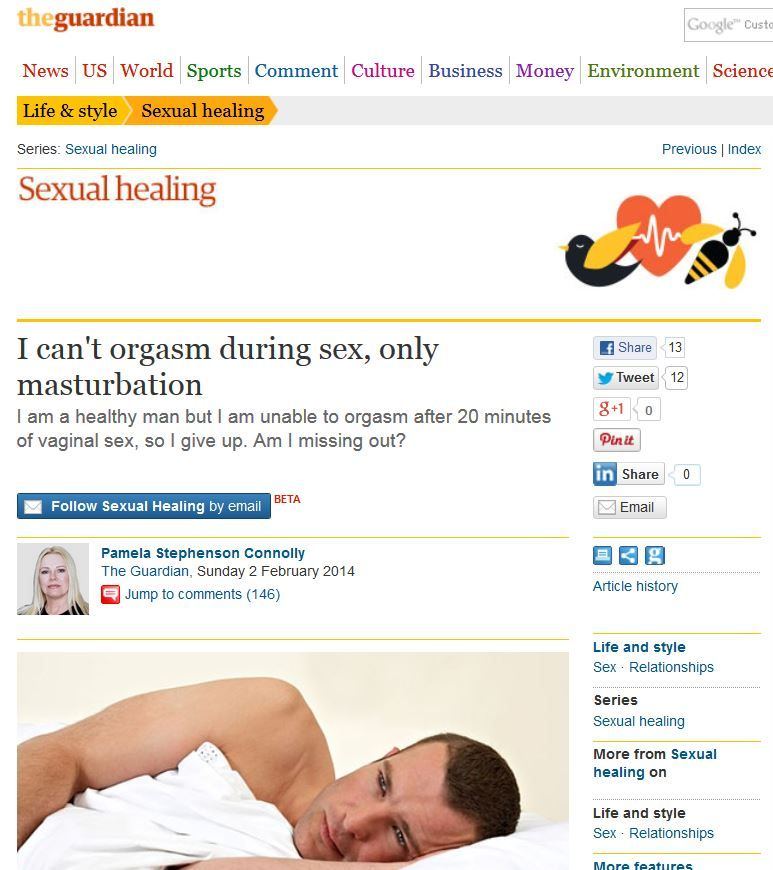 Orgasm affects on brain