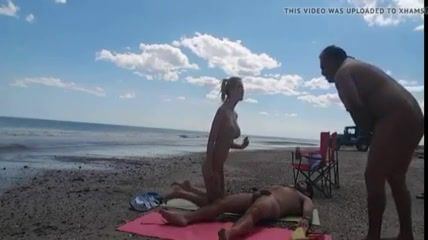 best of On masturbate beach amateur naked cock