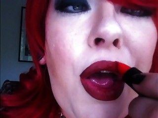 Lipstick smoking fetish