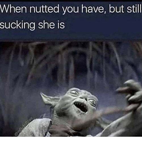 Nutted still sucking